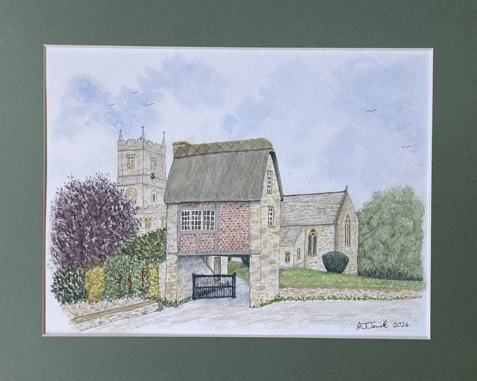 Long Compton church and Lychgate