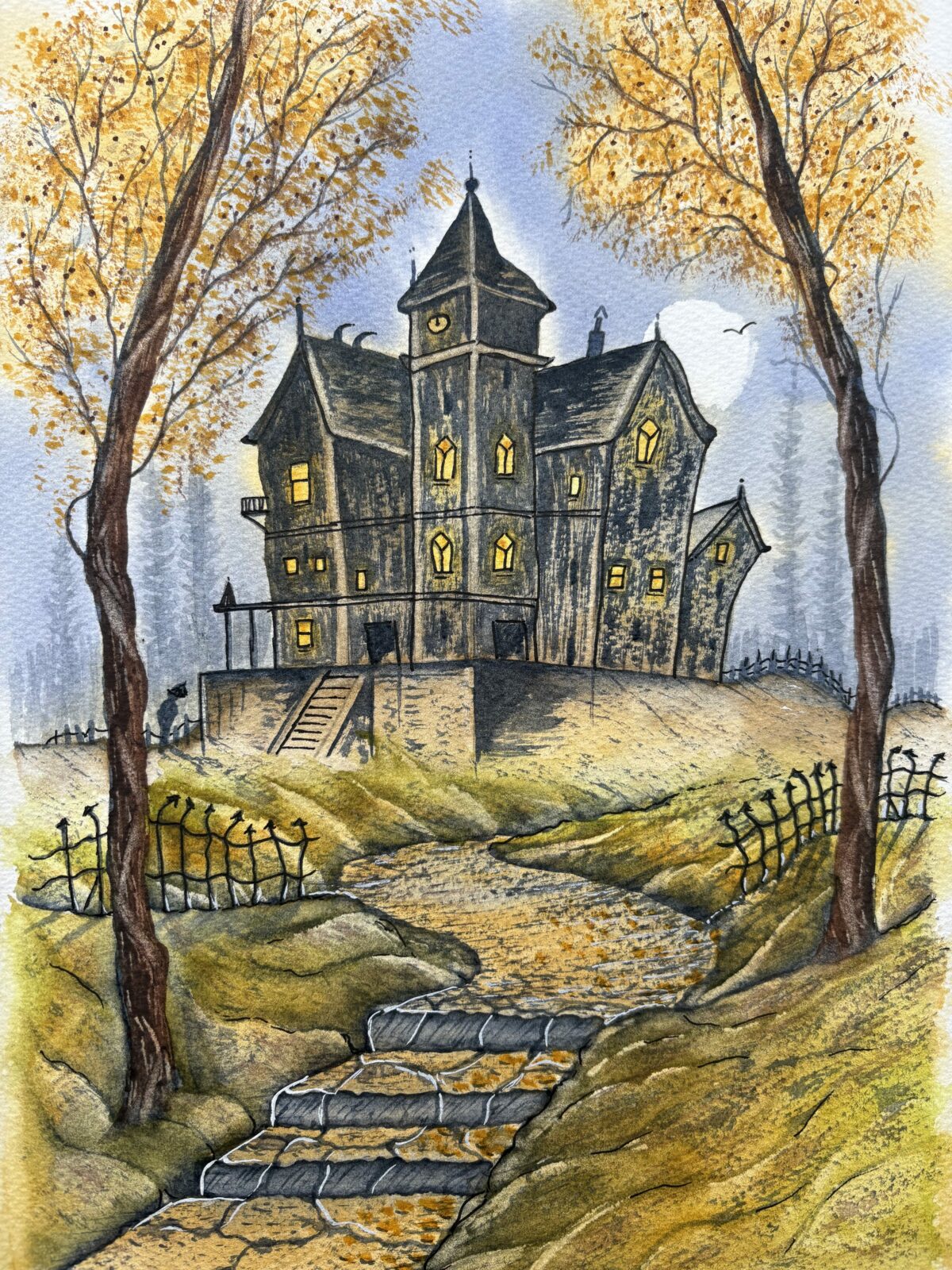 Spooky House on a Hill