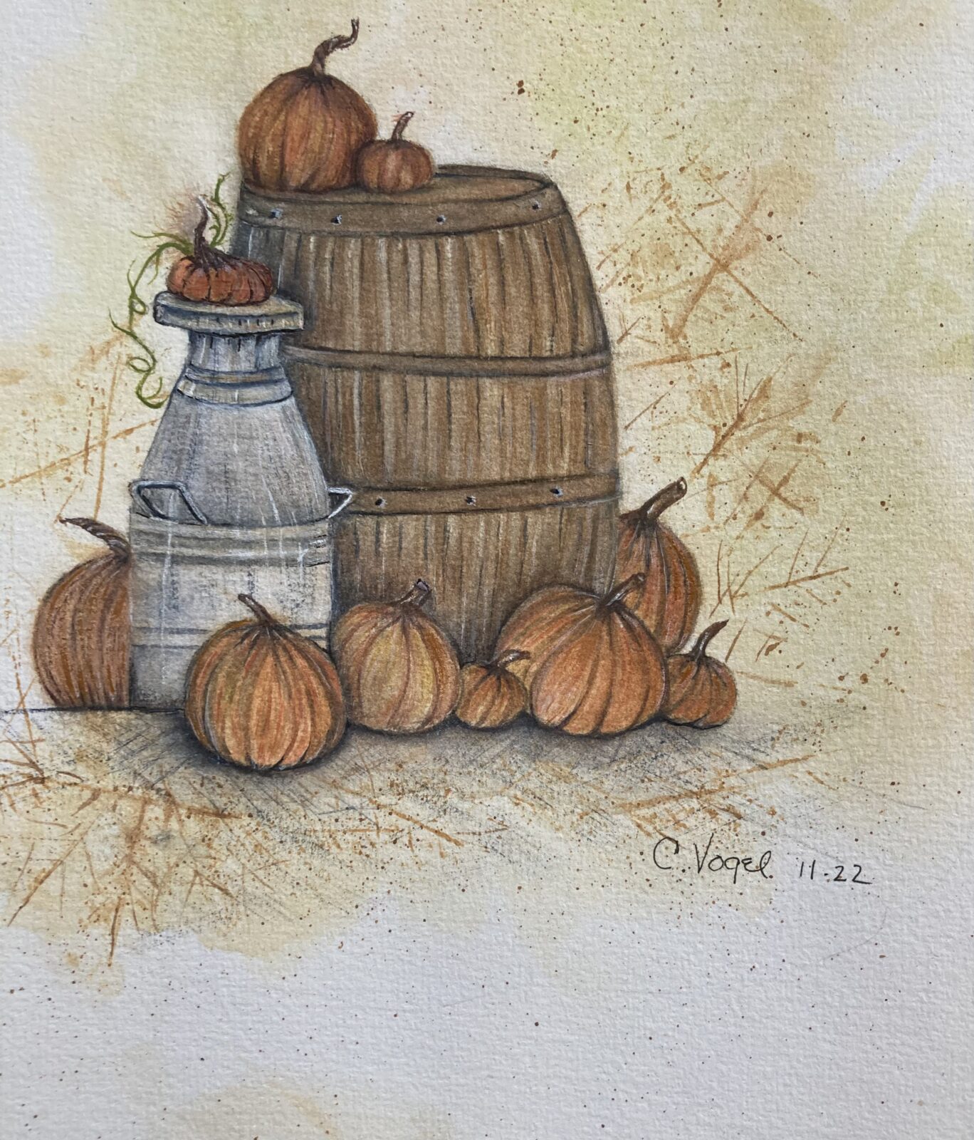 Mik Churns and Pumpkins