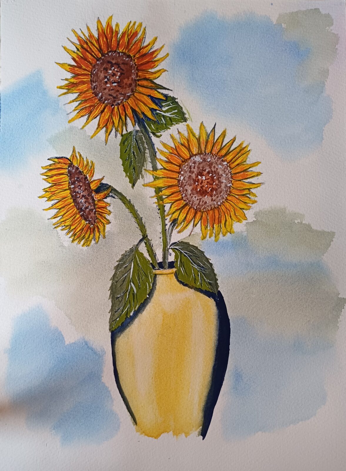 Colourful Sunflowers