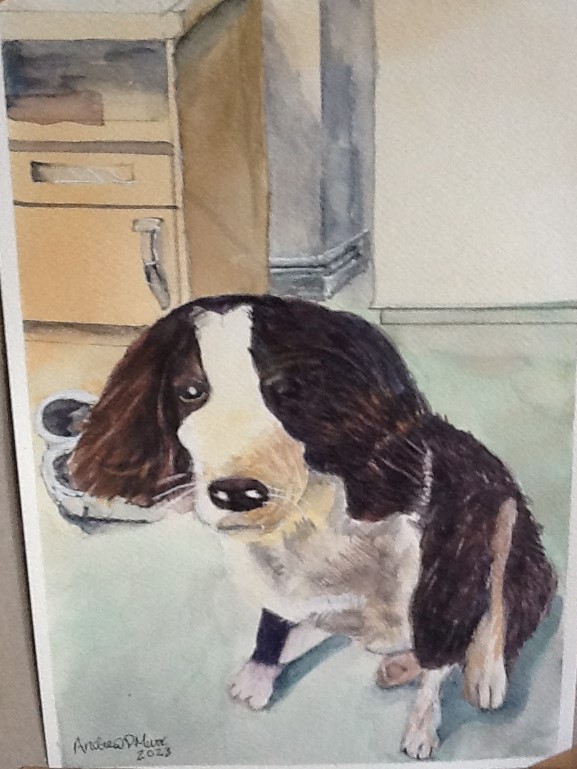 Dylan the dog portrait