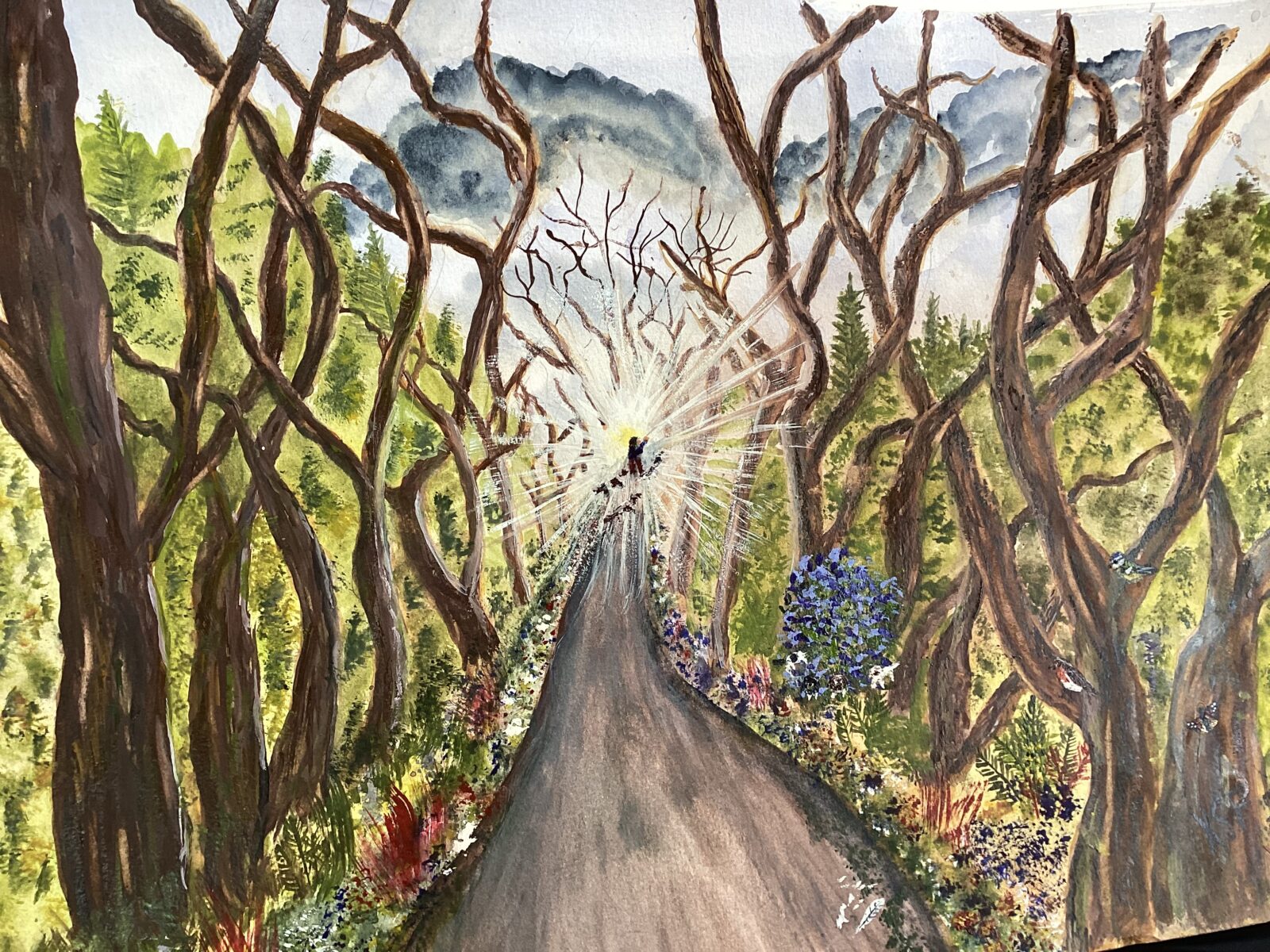 Light at the end of the Road Game of Thrones Dark Hedges inspired…