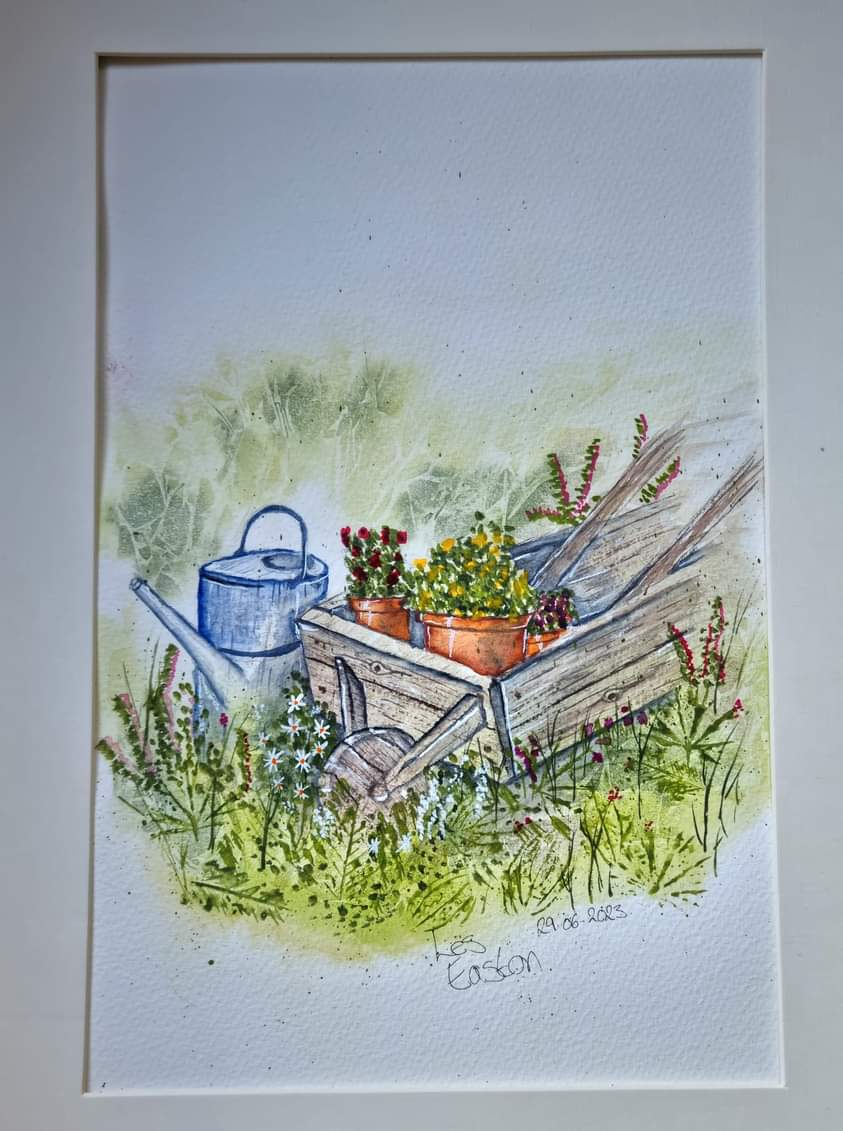 A very Rustic Wheelbarrow