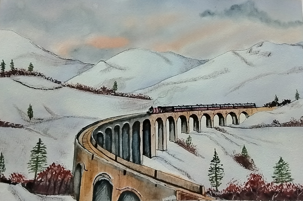 Glenfinnan Viaduct & Steam Train