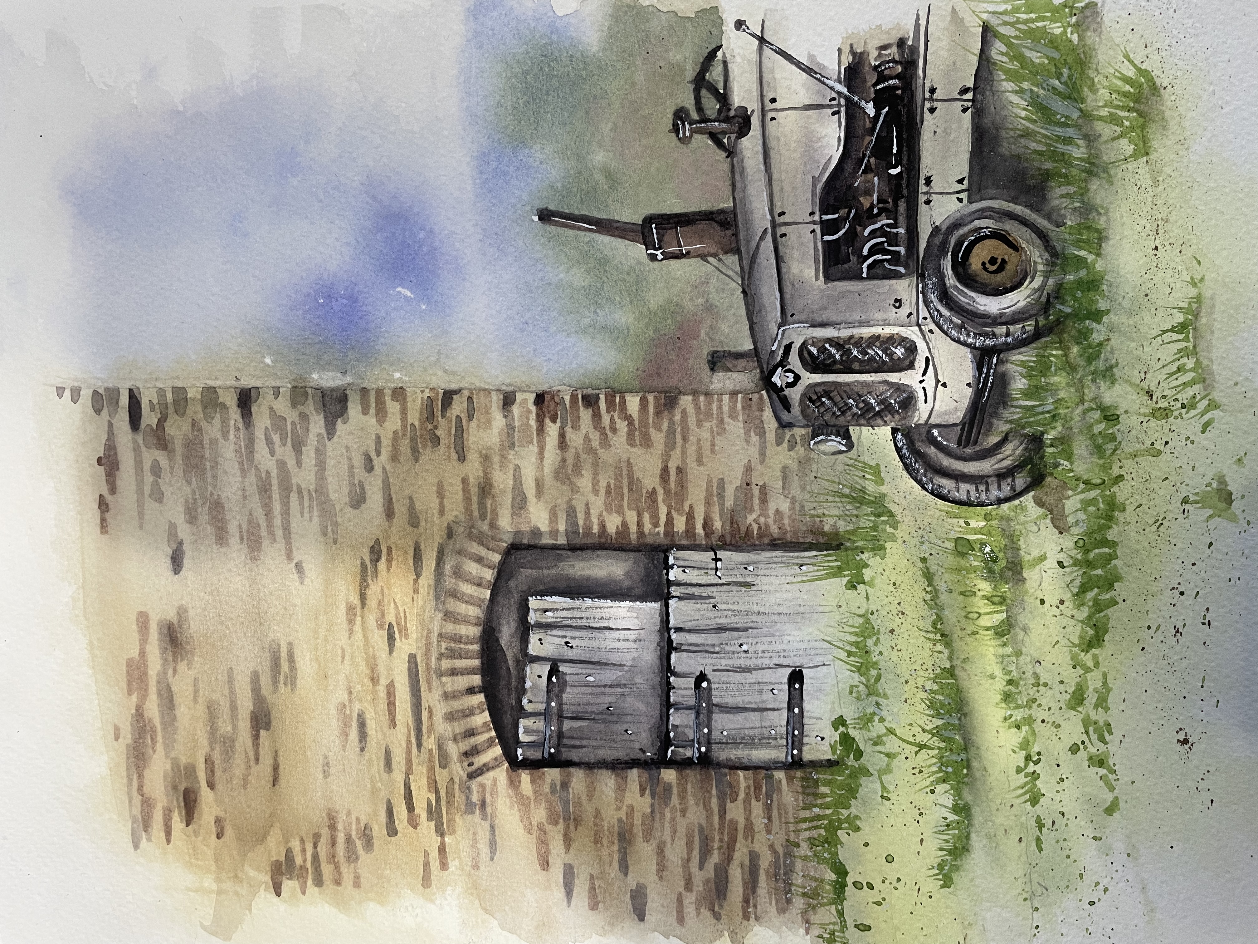 Rustic tractor