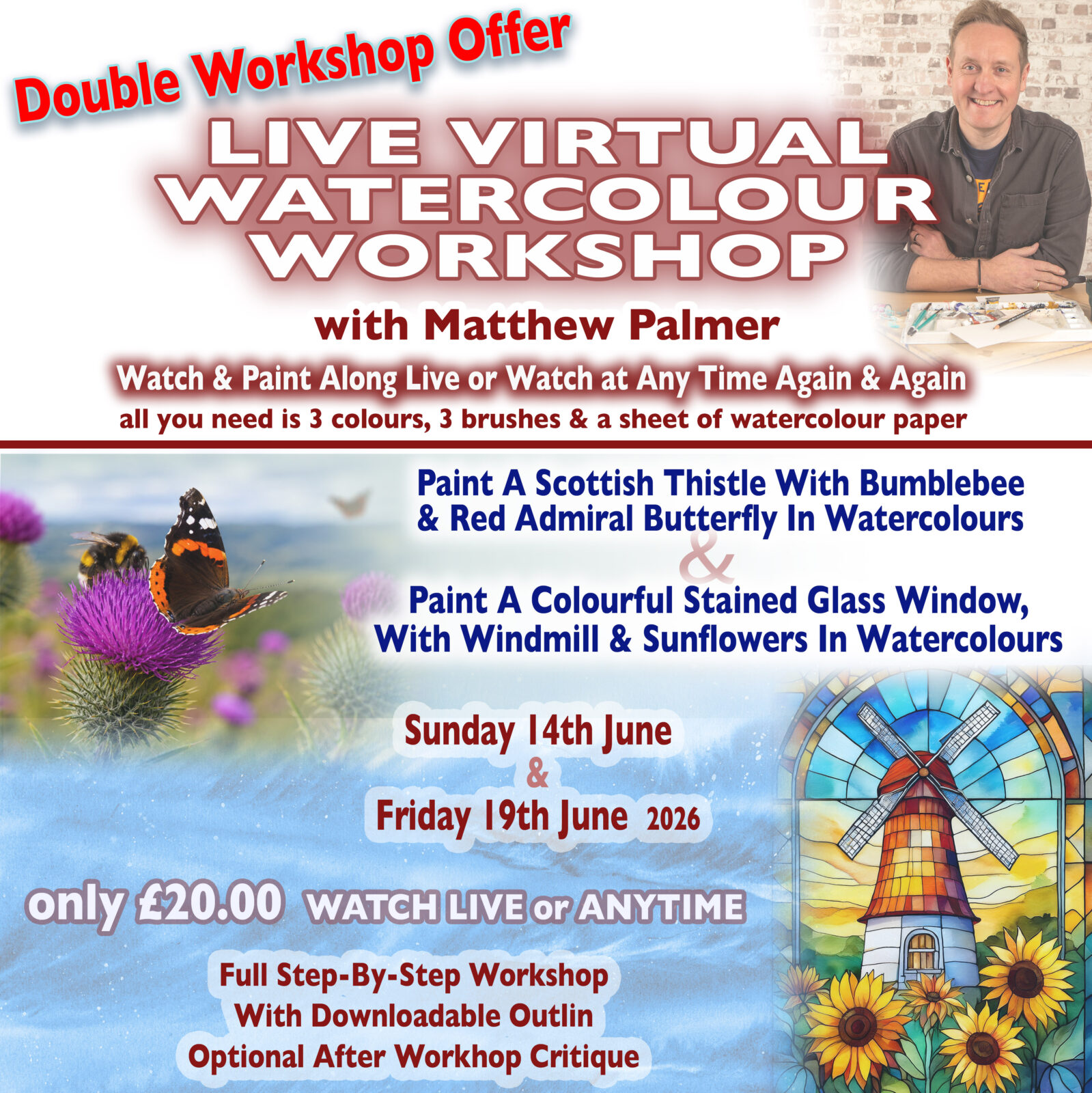SPECIAL ONE-OFF DOUBLE WORKSHOP OFFER